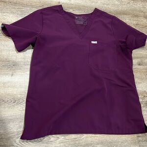 Figs Catarina Top in Deep Purple XL